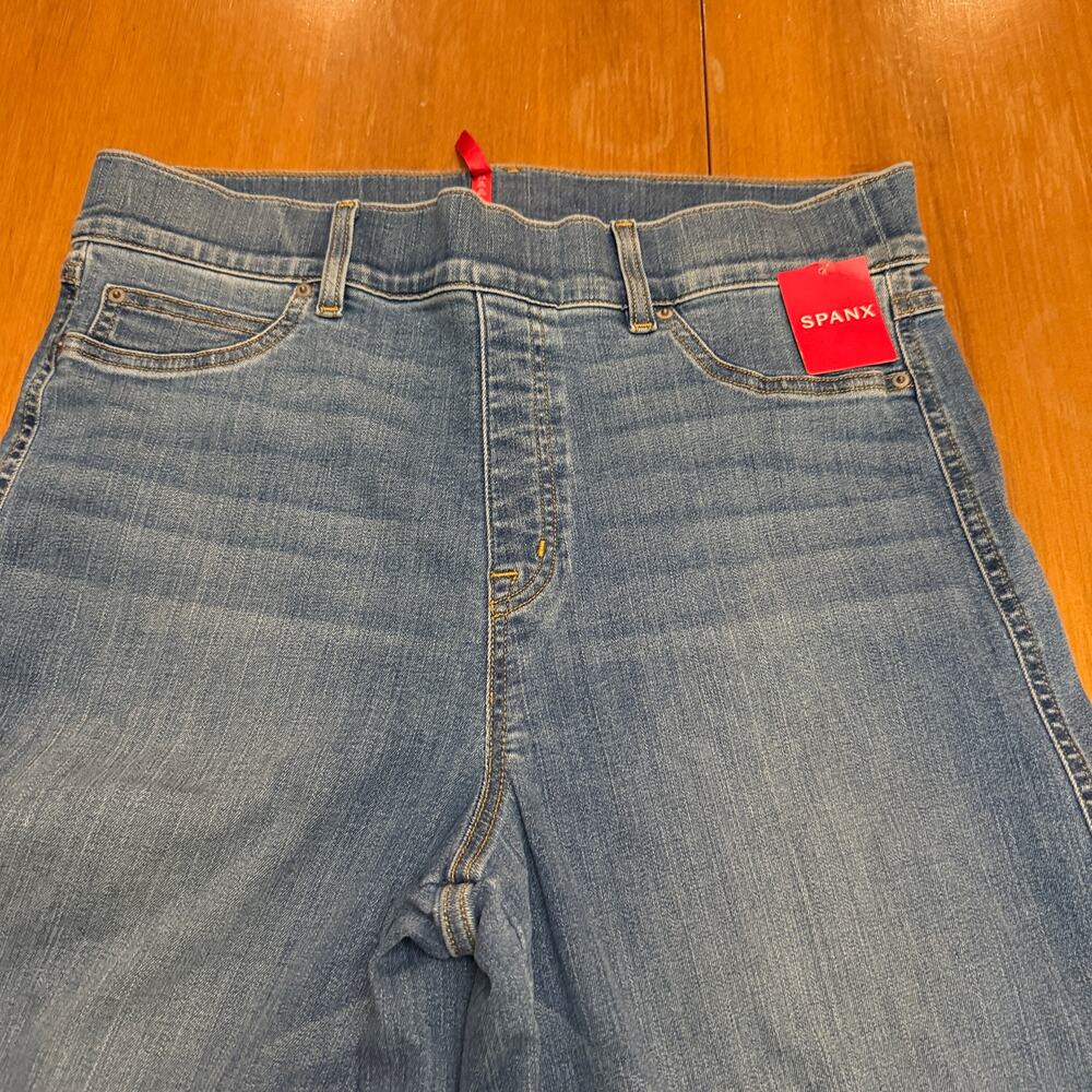 SPANX NWT seamed front wide-leg XL vintage indigo smart casual quiet luxury chic - Picture 3 of 10